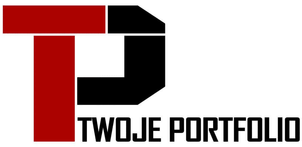 Logo witryny TwojePortfolio.pl z nazwą firmy